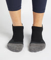 Quarter No Show Tab Black/Grey Socks